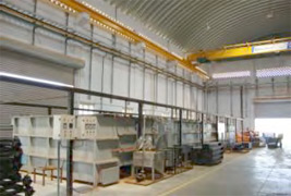 Conveyorised Powder Coating plant for Sca foldings Manufacturer